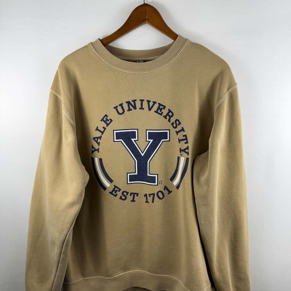 Uscape Apparel Yale University Tan Est 1701 Crewneck Sweatshirt